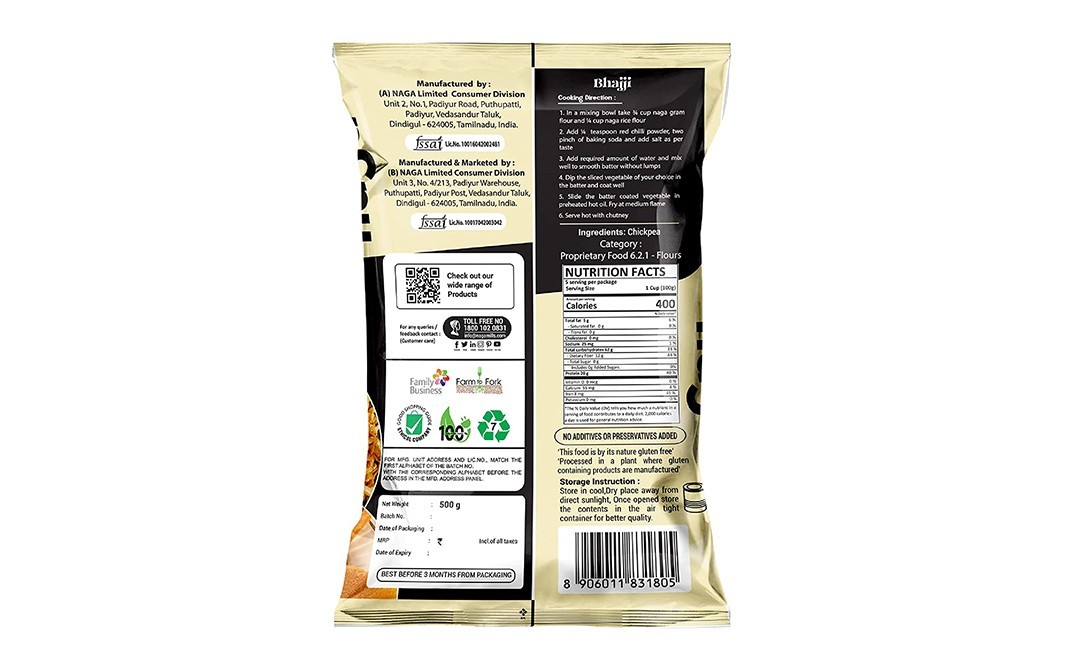 Naga Gram Flour    Pack  500 grams